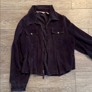 Navy Blue Corduroy Jacket
